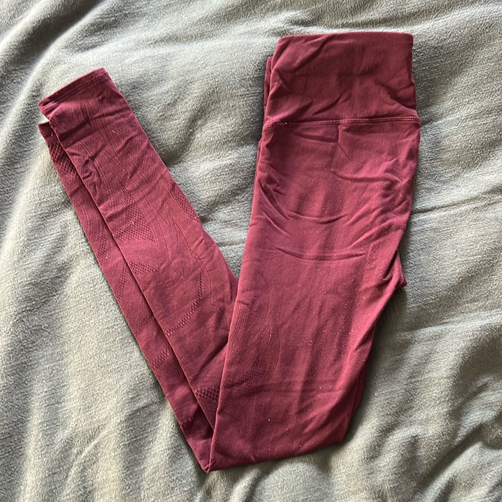 Lululemon Leggings Burgundy